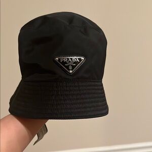 Prada Black Bucket Hat